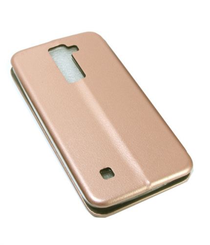 Чехол-книжка для LG K350E K8 BUSINESS золото - фото фото 3