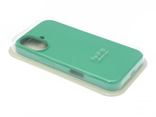 Чехол-накладка для iPhone 16 VEGLAS SILICONE CASE закрытый ментоловый (50) - оптовая продажа фото 4 Чехол-накладка для iPhone 16 VEGLAS SILICONE CASE закрытый ментоловый (50) - фото фото 4