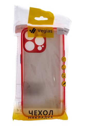 Чехол-накладка для iPhone 15 Pro Max VEGLAS Fog красный оптом, в розницу Центр Компаньон фото 3