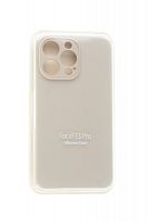Чехол-накладка для iPhone 13 Pro VEGLAS SILICONE CASE Защита камеры кремовый (11) - фото