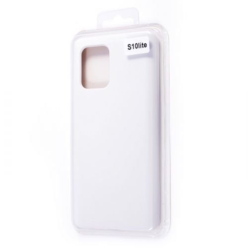 Чехол-накладка для Samsung G770 S10 Lite VEGLAS SILICONE CASE закрытый белый (9) оптом, в розницу Центр Компаньон