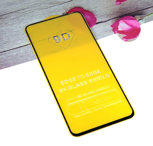 Защитное стекло для HUAWEI Nova 6 FULL GLUE (желтая основа) пакет черный - фото