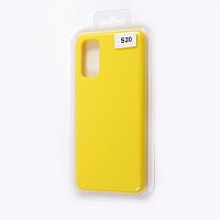 Купить Чехол-накладка для Samsung G980F S20 VEGLAS SILICONE CASE закрытый желтый (20) оптом, в розницу в ОРЦ Компаньон