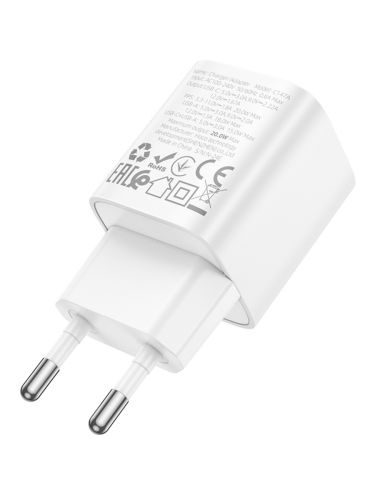 СЗУ Type-C HOCO C147A Charm 3A PD20W QC3.0 белый - оптовая продажа фото 2 СЗУ Type-C HOCO C147A Charm 3A PD20W QC3.0 белый - фото фото 2