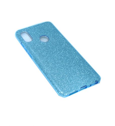 Чехол-накладка для XIAOMI Mi6X/Mi A2 JZZS Shinny 3в1 TPU синяя - фото фото 3