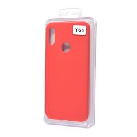 Чехол-накладка для HUAWEI Y6S VEGLAS SILICONE CASE закрытый красный (1)		 - фото