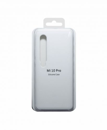 Чехол-накладка для XIAOMI Mi 10 Pro SILICONE CASE белый (9) - фото