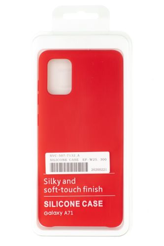 Чехол-накладка для Samsung A715F A71 SILICONE CASE OP красный (1) оптом, в розницу Центр Компаньон фото 4
