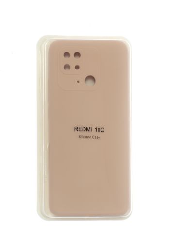 Чехол-накладка для XIAOMI Redmi 10C VEGLAS SILICONE CASE закрытый светло-розовый (18) - фото