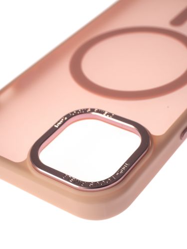 Чехол-накладка для iPhone 14 VEGLAS Fog Magnetic розовый - оптовая продажа фото 4 Чехол-накладка для iPhone 14 VEGLAS Fog Magnetic розовый - фото фото 4