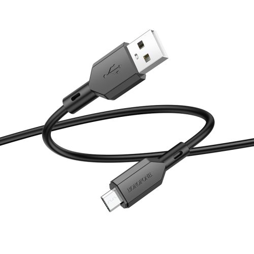 Кабель USB-Micro USB BOROFONE BX70 2.4A 1м черный оптом, в розницу Центр Компаньон фото 3