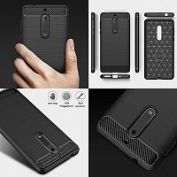 Чехол-накладка для Nokia 5.1 009508 ANTISHOCK черный - фото