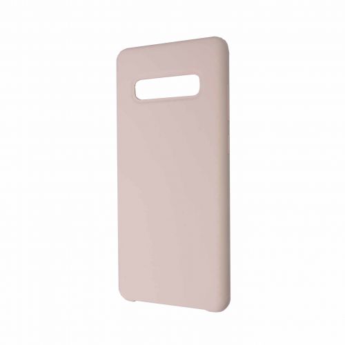 Чехол-накладка для Samsung G975F S10 Plus SILICONE CASE NL OP светло-розовый (18) оптом, в розницу Центр Компаньон