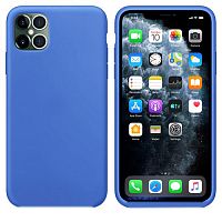 Чехол-накладка для iPhone 12 Mini VEGLAS SILICONE CASE закрытый синий (3) - фото