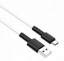 Кабель USB Type-C BOROFONE BX31 Soft silicone 3A 1м белый - фото