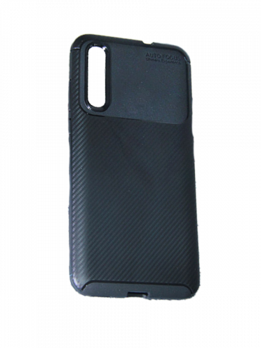 Чехол-накладка для HUAWEI P30 BECATION BEETLES CARBON TPU ANTISHOCK черный - фото