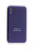 Чехол-накладка для iPhone 11 SILICONE CASE Защита камеры фиолетовый (45) - фото