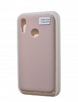 Чехол-накладка для HUAWEI P Smart 2019 VEGLAS SILICONE CASE закрытый светло-розовый (18) - фото