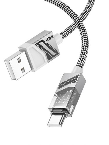 Кабель USB Type-C BOROFONE BU42 Octavia 3A 1.2м серый оптом, в розницу Центр Компаньон фото 2