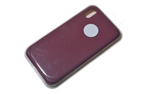 Чехол-накладка для iPhone XR SILICONE CASE закрытый бордовый (52) оптом, в розницу Центр Компаньон фото 2