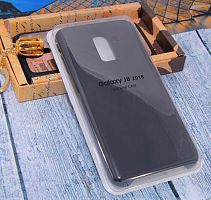Чехол-накладка для Samsung J810F J8 2018 SILICONE CASE черный - фото