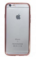 Купить Чехол-накладка для iPhone 6/6S HOCO GLINT BLACK PLATING TPU розовое золото оптом, в розницу в ОРЦ Компаньон