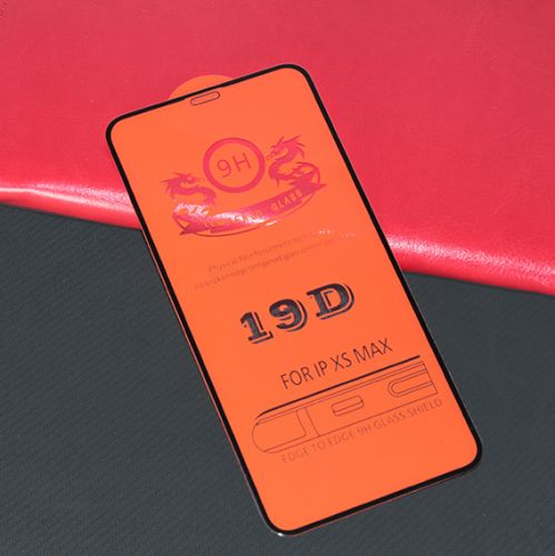 Защитное стекло для iPhone XS Max/11 Pro Max 19D FULL GLUE пакет черный - оптовая продажа Защитное стекло для iPhone XS Max/11 Pro Max 19D FULL GLUE пакет черный - фото