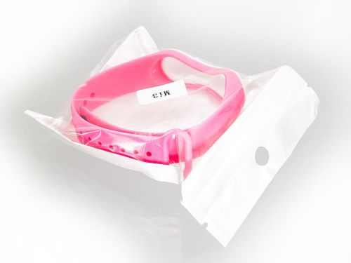 Ремешок для Xiaomi Band 3/4 Sport розово-белый оптом, в розницу Центр Компаньон фото 2
