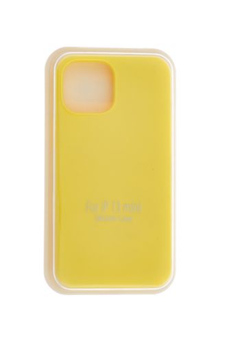 Чехол-накладка для iPhone 13 Mini VEGLAS SILICONE CASE закрытый лимонный (37) - фото