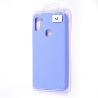 Чехол-накладка для Samsung A115F A11 VEGLAS SILICONE CASE закрытый сиреневый (13) - фото