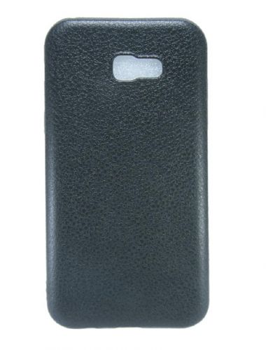 Чехол-накладка для Samsung A720F A7 2017 FASHION LITCHI TPU черный - фото