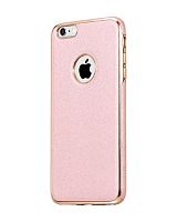 Чехол-накладка для iPhone 6/6S HOCO GLINT LEATHER PLATING TPU розовое золото - фото