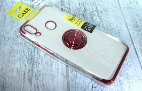 Чехол-накладка для HUAWEI Y9 2019 ELECTROPLATED TPU КОЛЬЦО красный - оптовая продажа фото 2 Чехол-накладка для HUAWEI Y9 2019 ELECTROPLATED TPU КОЛЬЦО красный - фото фото 2