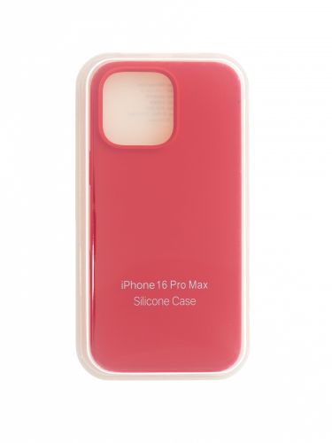 Чехол-накладка для iPhone 16 Pro Max SILICONE CASE закрытый красный (14) оптом, в розницу Центр Компаньон