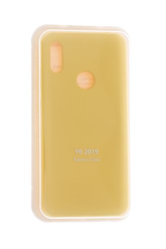 Чехол-накладка для HUAWEI Honor 8A/Y6 2019 VEGLAS SILICONE CASE закрытый желтый (20) оптом, в розницу Центр Компаньон