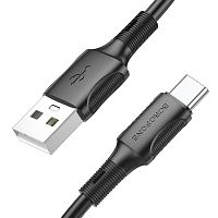 Купить Кабель USB Type-C BOROFONE BX80 Succeed 3.0A 1м черный оптом, в розницу в ОРЦ Компаньон