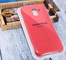 Купить Чехол-накладка для Samsung J600F J6 2018 SILICONE CASE красный оптом, в розницу в ОРЦ Компаньон