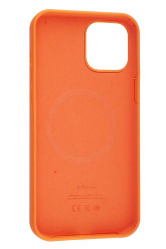 Чехол-накладка для iPhone 12 Pro Max SILICONE TPU поддержка MagSafe оранжевый коробка оптом, в розницу Центр Компаньон фото 3