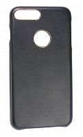 Купить Чехол-накладка для iPhone 7/8 Plus AiMee КОЖА Золотые вставки черный оптом, в розницу в ОРЦ Компаньон