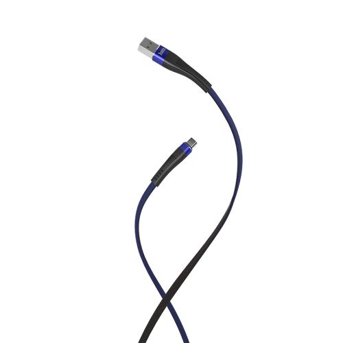 Кабель USB Type-C HOCO U39 Slender 2.4A 1.2м сине-черный оптом, в розницу Центр Компаньон фото 4