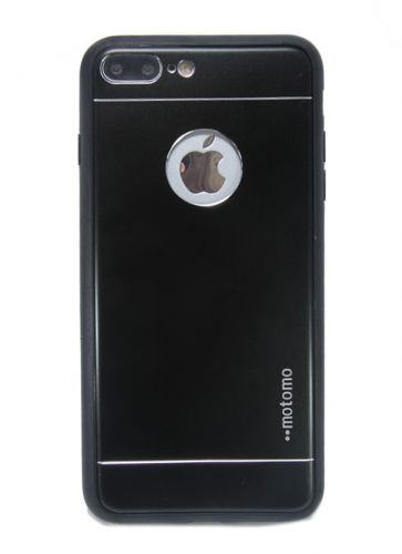 Чехол-накладка для iPhone 7/8 Plus MOTOMO Metall+TPU черный - фото