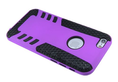 Чехол-накладка для iPhone 6/6S СПОРТ TPU+PC черно-фиолетовый оптом, в розницу Центр Компаньон фото 4