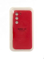 Чехол-накладка для Samsung S911B S23 VEGLAS SILICONE CASE закрытый красный (1) - фото