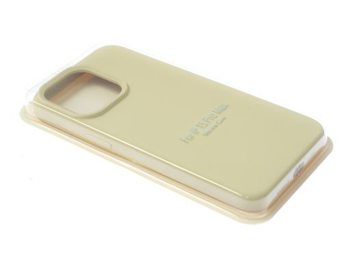 Чехол-накладка для iPhone 15 Pro Max SILICONE CASE закрытый кремовый (11) оптом, в розницу Центр Компаньон фото 2