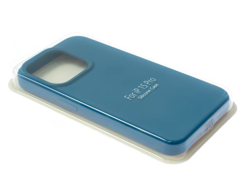 Чехол-накладка для iPhone 15 Pro VEGLAS SILICONE CASE закрытый синий деним (20) - оптовая продажа фото 2 Чехол-накладка для iPhone 15 Pro VEGLAS SILICONE CASE закрытый синий деним (20) - фото фото 2