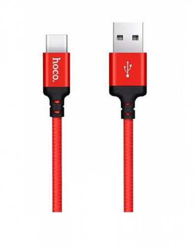 Кабель USB Type-C HOCO X14 Times Speed 1м черно-красный - фото