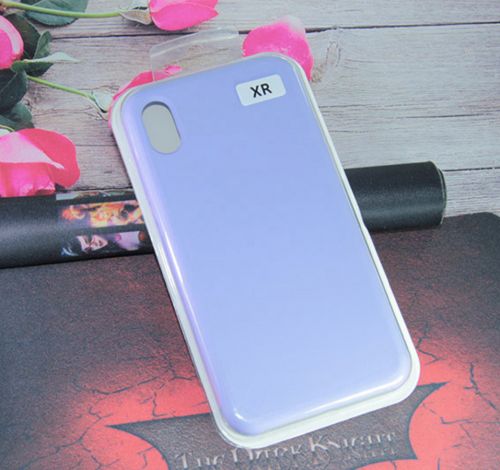 Чехол-накладка для iPhone XR VEGLAS SILICONE CASE сиреневый (41) - фото