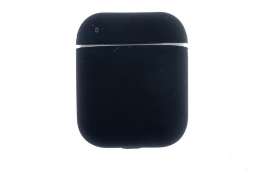 Чехол для наушников Airpods Silicone без карабина черный - оптовая продажа фото 3 Чехол для наушников Airpods Silicone без карабина черный - фото фото 3