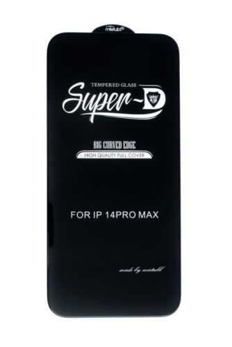 Защитное стекло для iPhone 14 Pro Max Mietubl Super-D пакет черный оптом, в розницу Центр Компаньон