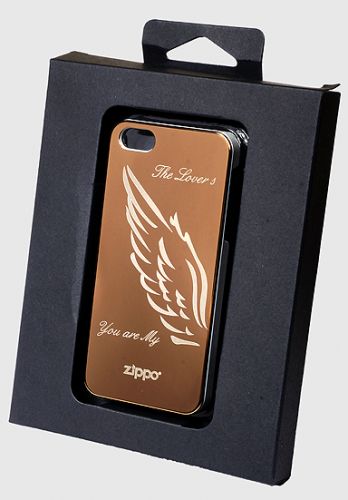 Чехол-накладка для iPhone 5/5S/SE  ZIPPO The Lovers бронза - фото фото 2